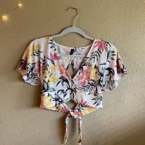 Floral crop top